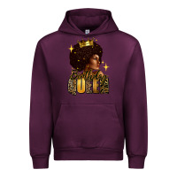 Mauve Wine Birthday queen afro girl Urban Hoodie - RanaPortraitStore