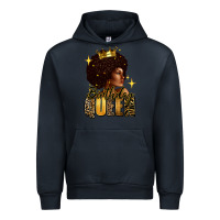 Navy Birthday queen afro girl Urban Hoodie - RanaPortraitStore