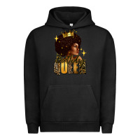 Pigment Black Birthday queen afro girl Urban Hoodie - RanaPortraitStore