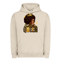 Pigment French Oak Birthday queen afro girl Urban Hoodie - RanaPortraitStore