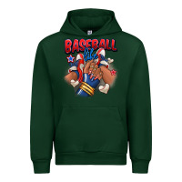 Forest Green Baseball life afro girl sneakers Urban Hoodie - RanaPortraitStore