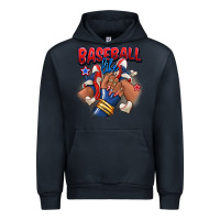 Navy Baseball life afro girl sneakers Urban Hoodie - RanaPortraitStore