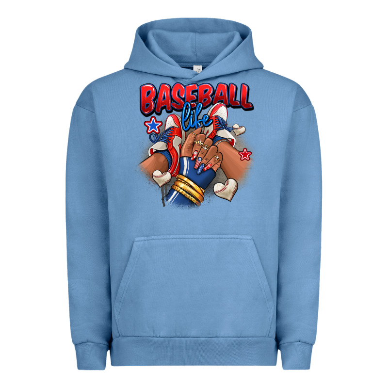 Baseball Life Afro Girl Sneakers Urban Hoodie by RanaPortraitStore | Teevron