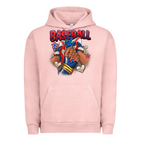 Pigment Salmon Baseball life afro girl sneakers Urban Hoodie - RanaPortraitStore