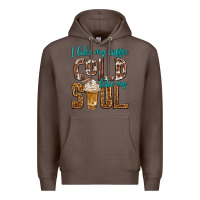 Coffee i like my coffee cold like my soul Premium Hoodie - texasbilliewilder