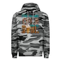 Slate Camo i like my coffee cold like my soul Premium Hoodie - texasbilliewilder