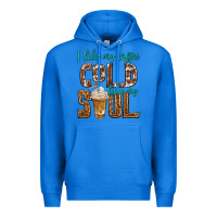 True Royal i like my coffee cold like my soul Premium Hoodie - texasbilliewilder
