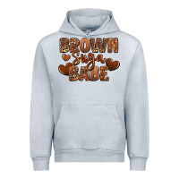 Heather Grey Brown sugar babe Urban Hoodie - RanaPortraitStore