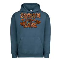 Pigment Midnight Navy Brown sugar babe Urban Hoodie - RanaPortraitStore