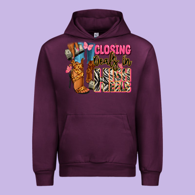 Urban Hoodie Closing deals in high heels black fashion girl