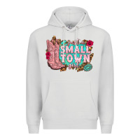 Dove Grey just a small town girl cowgirl boots Premium Hoodie - texasbilliewilder