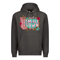 Smoke just a small town girl cowgirl boots Premium Hoodie - texasbilliewilder
