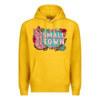 Lemon just a small town girl cowgirl boots Premium Hoodie - texasbilliewilder