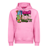 Fuchsia Pink Dream until it's your reality heels black fashion Urban Hoodie - RanaPortraitStore