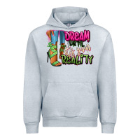 Heather Grey Dream until it's your reality heels black fashion Urban Hoodie - RanaPortraitStore