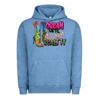 Pigment Pebble Blue Dream until it's your reality heels black fashion Urban Hoodie - RanaPortraitStore