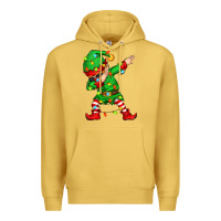 Antique Gold dabbing elf Premium Hoodie - Zillion Design Studio