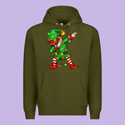 Dabbing Elf Premium Hoodie Designed By Zillion Design Studio