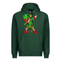 Sports Green dabbing elf Premium Hoodie - Zillion Design Studio