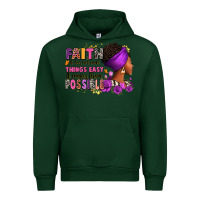 Forest Green Faith it does not make things easy Urban Hoodie - RanaPortraitStore
