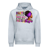 Heather Grey Faith it does not make things easy Urban Hoodie - RanaPortraitStore