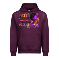 Mauve Wine Faith it does not make things easy Urban Hoodie - RanaPortraitStore