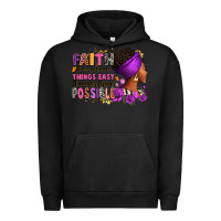 Pigment Black Faith it does not make things easy Urban Hoodie - RanaPortraitStore