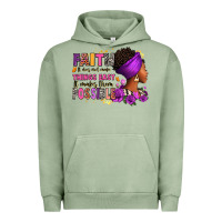 Pigment Oil Green Faith it does not make things easy Urban Hoodie - RanaPortraitStore