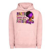 Pigment Salmon Faith it does not make things easy Urban Hoodie - RanaPortraitStore