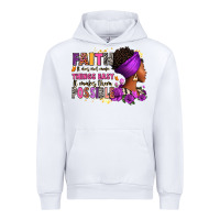 White Faith it does not make things easy Urban Hoodie - RanaPortraitStore