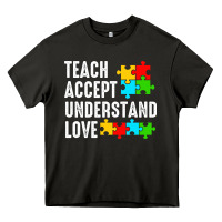 Asphalt Teach Accept Understand Love Heavy Core Tee - CowhideDigitalArt