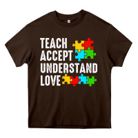 Teach Accept Understand Love Heavy Core Tee | Teevron