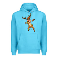 Ocean Blue dabbing deer Premium Hoodie - Zillion Design Studio