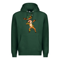 Sports Green dabbing deer Premium Hoodie - Zillion Design Studio