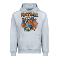 Heather Grey Football life afro girl sneakers Urban Hoodie - RanaPortraitStore