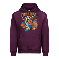 Mauve Wine Football life afro girl sneakers Urban Hoodie - RanaPortraitStore
