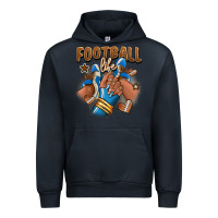 Navy Football life afro girl sneakers Urban Hoodie - RanaPortraitStore