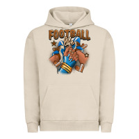 Pigment French Oak Football life afro girl sneakers Urban Hoodie - RanaPortraitStore