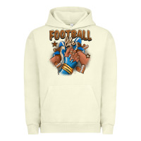 Pigment Pistachio Football life afro girl sneakers Urban Hoodie - RanaPortraitStore