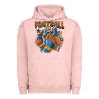 Pigment Salmon Football life afro girl sneakers Urban Hoodie - RanaPortraitStore