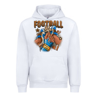 White Football life afro girl sneakers Urban Hoodie - RanaPortraitStore