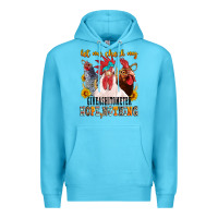 Ocean Blue let me check my giveashitometer Premium Hoodie - texasbilliewilder