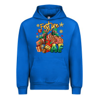 Cobalt Festive af Christmas black girl sneakers Urban Hoodie - RanaPortraitStore