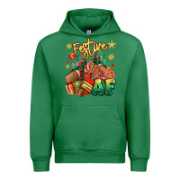 Emerald Festive af Christmas black girl sneakers Urban Hoodie - RanaPortraitStore