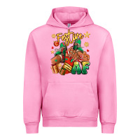 Fuchsia Pink Festive af Christmas black girl sneakers Urban Hoodie - RanaPortraitStore