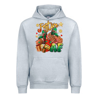 Heather Grey Festive af Christmas black girl sneakers Urban Hoodie - RanaPortraitStore
