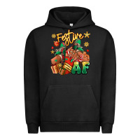 Pigment Black Festive af Christmas black girl sneakers Urban Hoodie - RanaPortraitStore