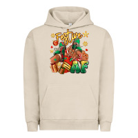 Pigment French Oak Festive af Christmas black girl sneakers Urban Hoodie - RanaPortraitStore
