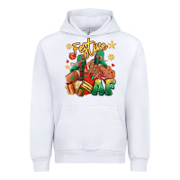 White Festive af Christmas black girl sneakers Urban Hoodie - RanaPortraitStore