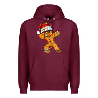 Burgundy dabbing cookies Premium Hoodie - Zillion Design Studio